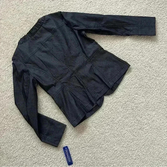 Pendleton Stretch Blazer Jacket Women’s Size Small Black/Charcoal NWT $168 - Picture 9 of 16